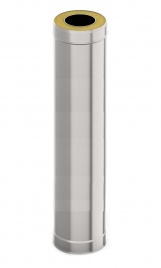 Сэндвич-труба 1,0 метр 150/210 нерж/оц 1,0 ММ/0,5 мм УМК