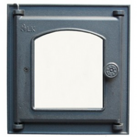 Дверца 361 LK топочная со стеклом (250х280)