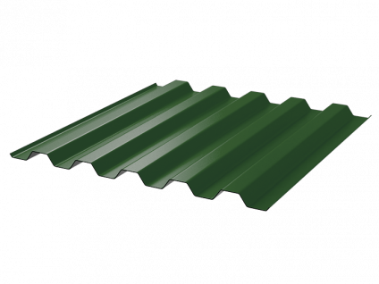 Профнастил полимерный С44 0.45 1000/1047 ПЭ RAL6002 зеленый лист фото 1