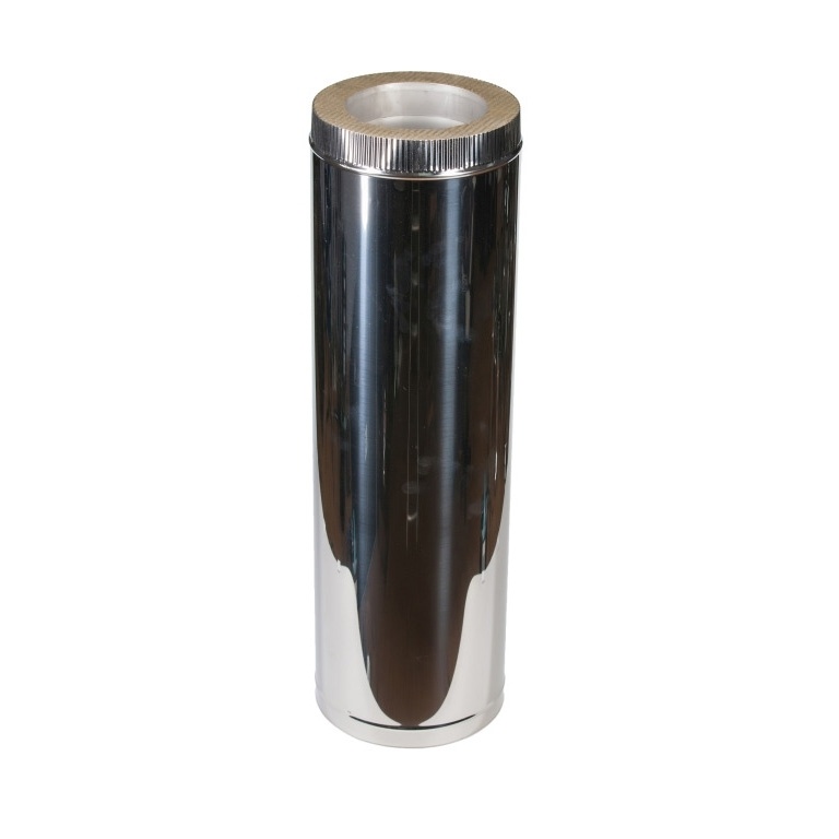 Сэндвич-труба 1,0 метр 150/210 нерж/нерж 1,0 ММ/0,5 мм УМК фото 1