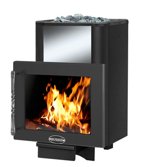 Банная печь ВЕЗУВИЙ Русичъ Антрацит 22 Панорама фото 1