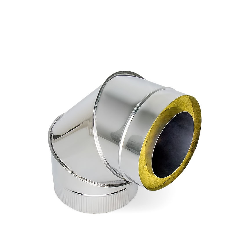 Тройник-сэндвич 90 гр. 120/200 нерж/нерж 0,5 мм/0,5 мм фото 1