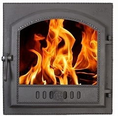 Дверка каминная ДКГ-7С "Светлица"  со стеклом фото 1