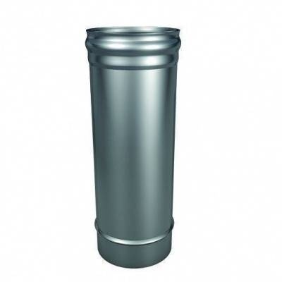 Труба Термо (430, t1.0 / 430, t0.5) d115 / D200 L1000 ( РАСТРУБ, RAL 9005) Мастер Флеш фото 1