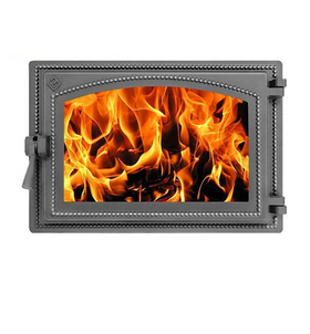 Дверка ВЕЗУВИЙ каминная 230 (Антрацит) фото 1