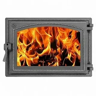 Дверка каминная Везувий 230 со стеклом фото 1