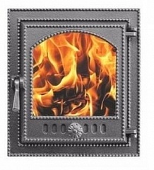 Дверка каминная Везувий 210 со стеклом фото 1