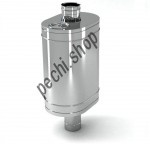 Бак на трубе для печи, 50л., ф150, нержавейка 0,8мм фото 1