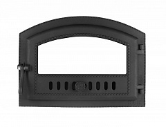 Дверка каминная ДКГ-10С "КАРАВАЙ"  со стеклом фото 1