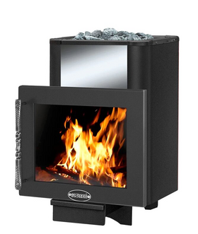 Банная печь ВЕЗУВИЙ Русичъ Антрацит 16 Панорама 2016 фото 1