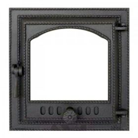 Каминная дверца со стеклом(одностворчатая) 410 SVT фото 1