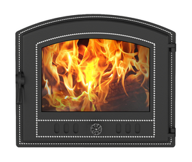 Дверка ВЕЗУВИЙ каминная 224 (Антрацит) фото 1