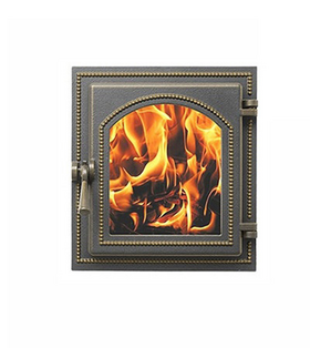 Дверка ВЕЗУВИЙ каминная 270 (Бронза) фото 1