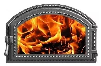 Дверка каминная Везувий 222 со стеклом фото 1