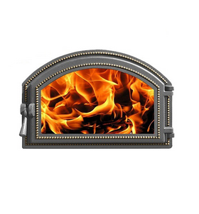 Дверка ВЕЗУВИЙ каминная 222 (Бронза) фото 1