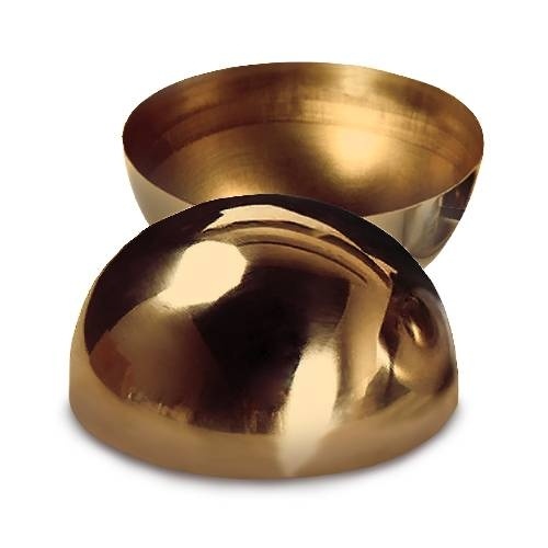 Полусферы латунные 80 мм, толщина стенки 1.2 мм фото 1