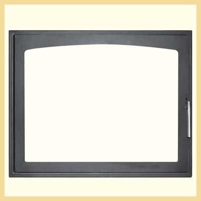 Дверь каминная ДК 720 1А со стеклом фото 2