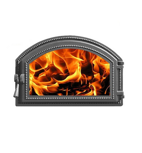 Дверка ВЕЗУВИЙ каминная 222 (Антрацит) фото 1