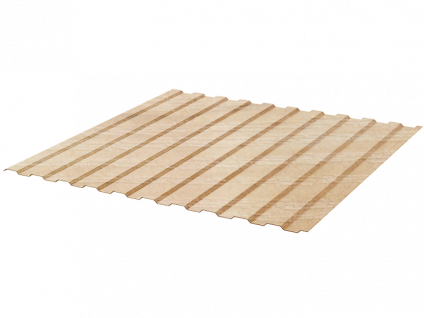 Профнастил полимерный С8 0.45 1150/1200 ДПП G6W010P светлое дерево фото 1